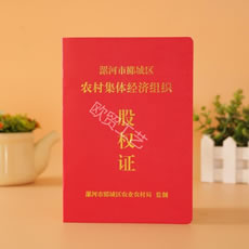 股權(quán)證制作