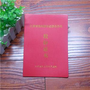 江蘇股權(quán)證定制